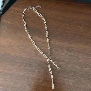 GoldLink tassel style necklace by Anthropologie